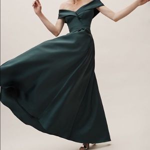 BHLDN x Anthropologie Camryn dress (forest green)